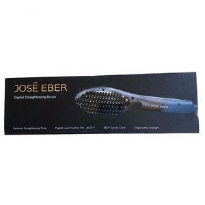 Jose Eber Digital Straightening Brush w/ Heat Control 360 Swivel Cord 110/240v